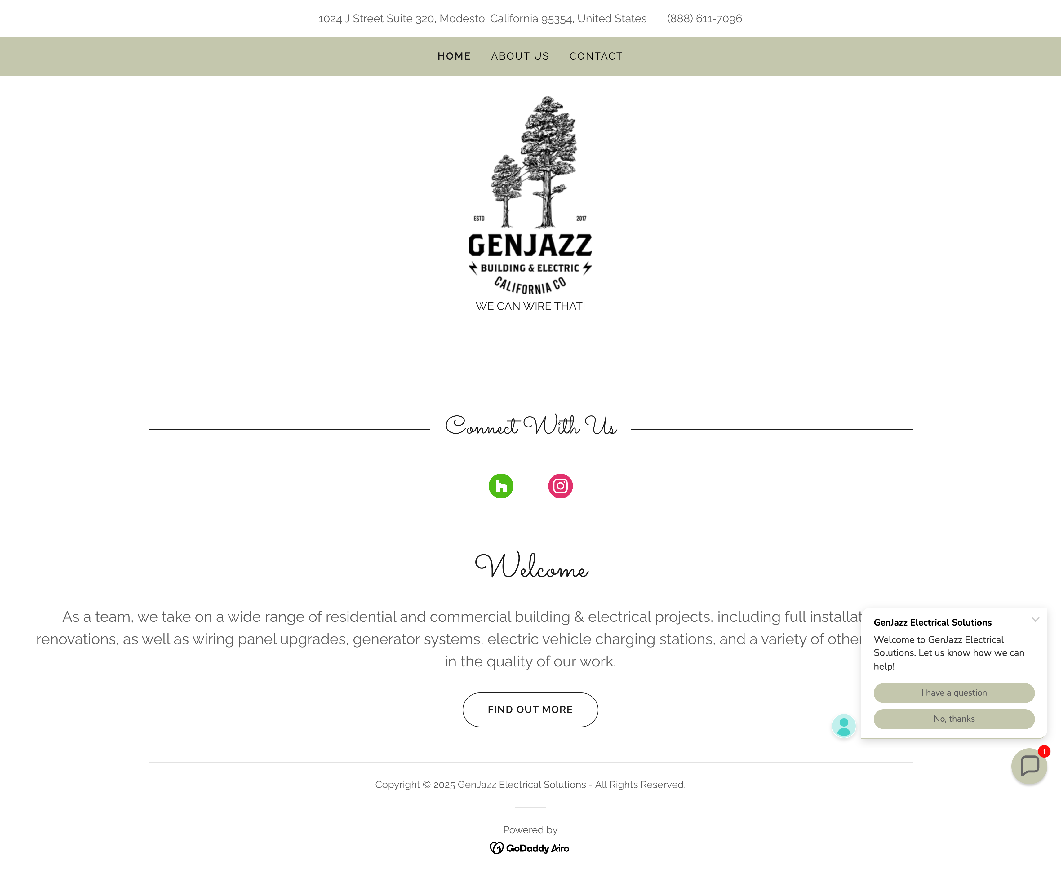 Original Genjazz Electric website before redesign